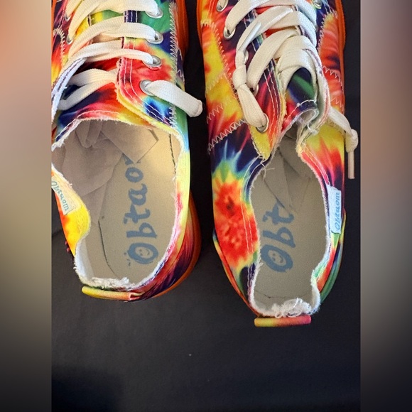 Women’s size 5 Colorful Tie-Dye 
New Sneakers 
Anti-slip Orange Soles - Picture 8 of 8